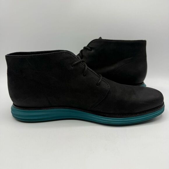 Cole Haan Lunargrand Chukka Boots Black Suede Booties - Men’s US 11 - Picture 8 of 12